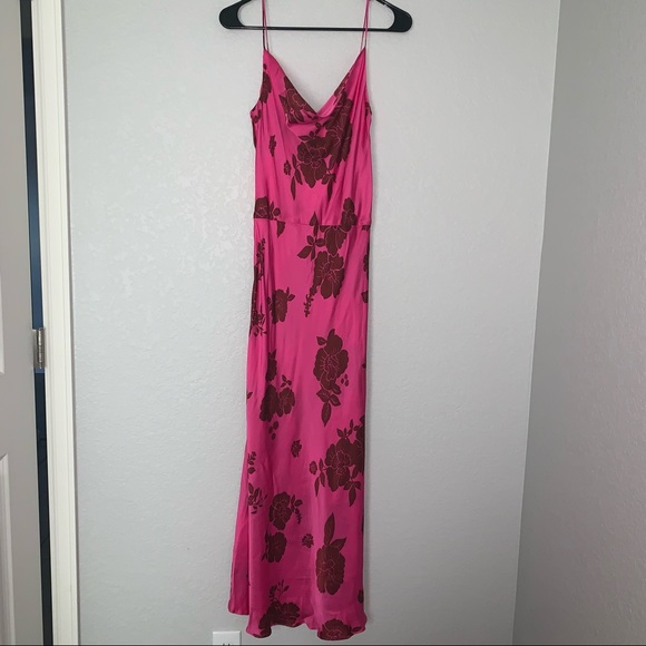 Zara NEW NWT Lingerie Style Floral Print Dress Small Medium 8316/384 - Picture 9 of 11